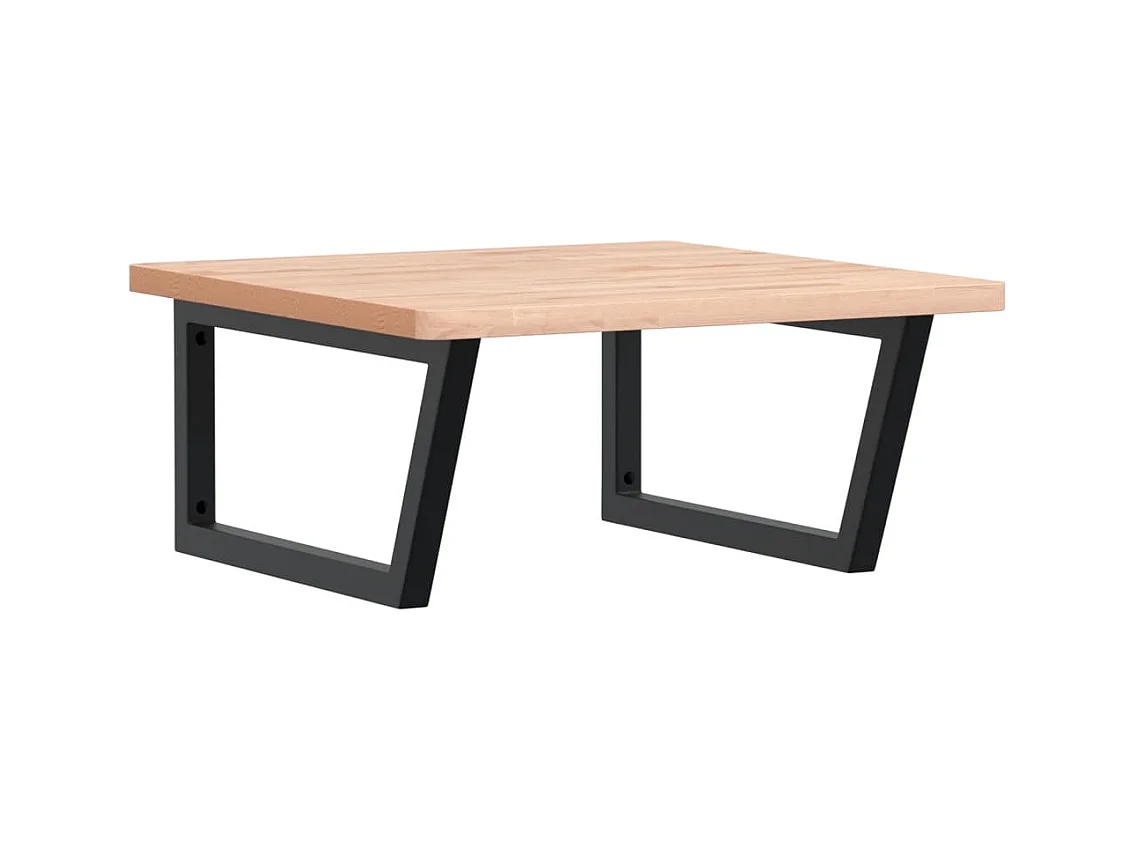 Badkamer wandschap staal en massief beukenhout