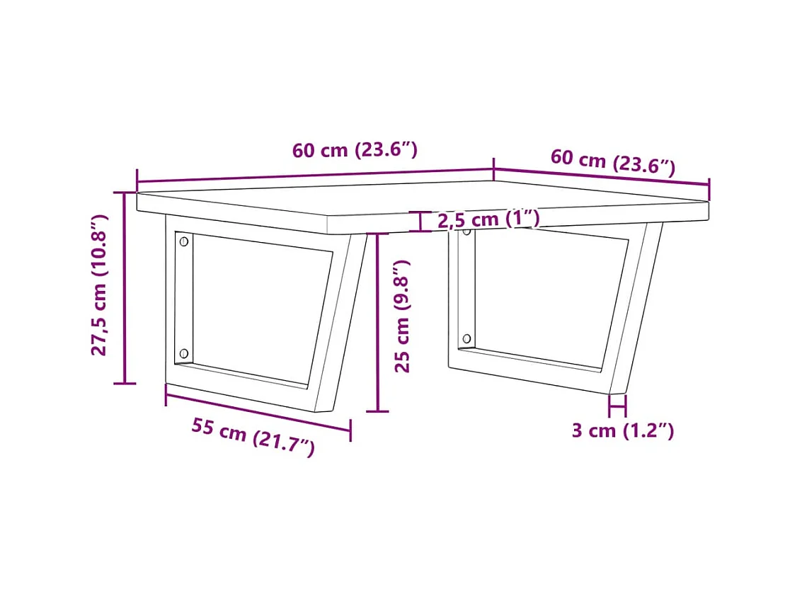 Badkamer wandschap staal en massief beukenhout