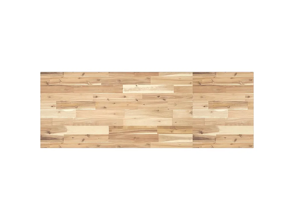 Waschbeckenregal Wandmontage Stahl und Akazienholz