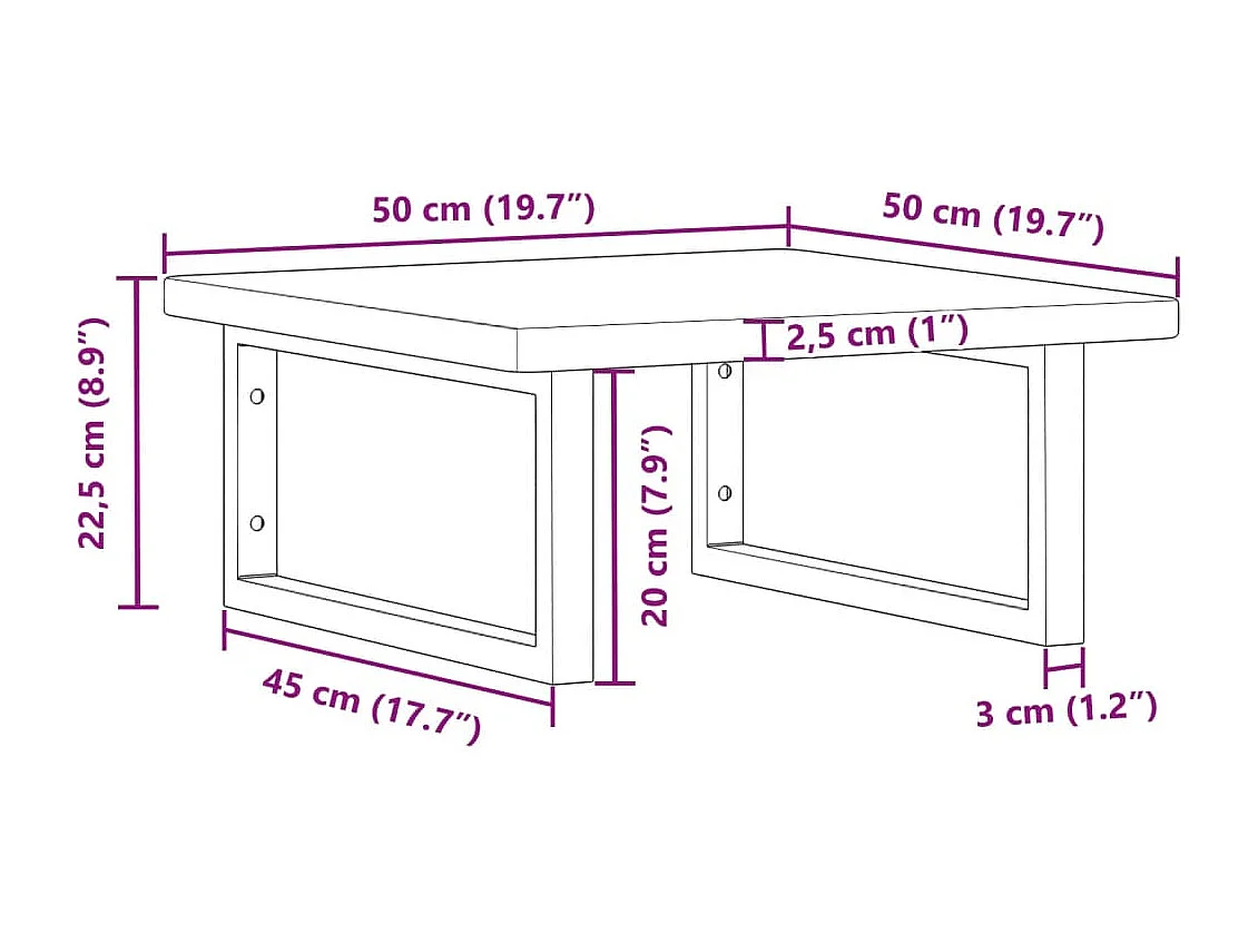 Badkamer wandschap staal en massief eikenhout
