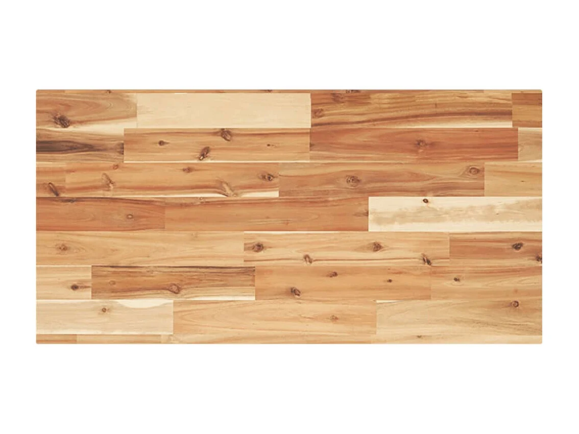 Waschbeckenregal Wandmontage Stahl und Akazienholz