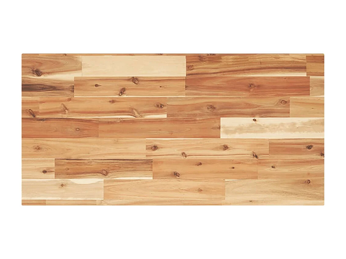 Estante de lavabo de pared acero y madera maciza de acacia