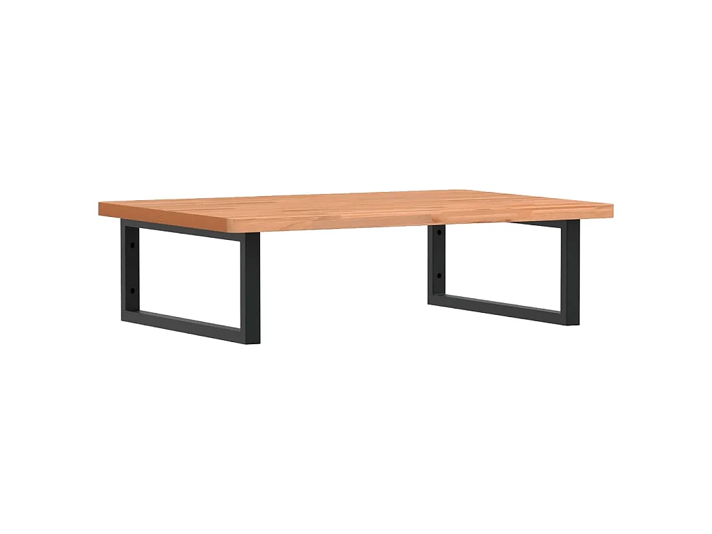 Badkamer wandschap staal en massief beukenhout