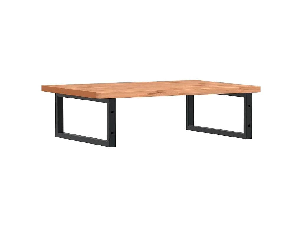 Badkamer wandschap staal en massief beukenhout