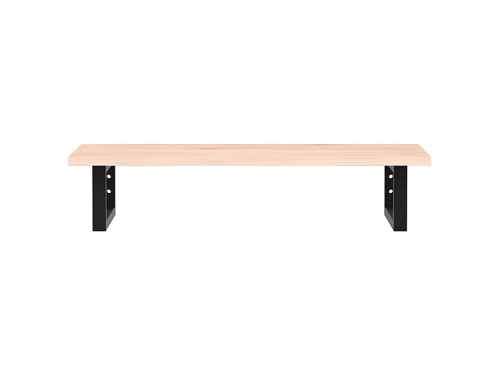 Badkamer wandschap staal en massief eikenhout