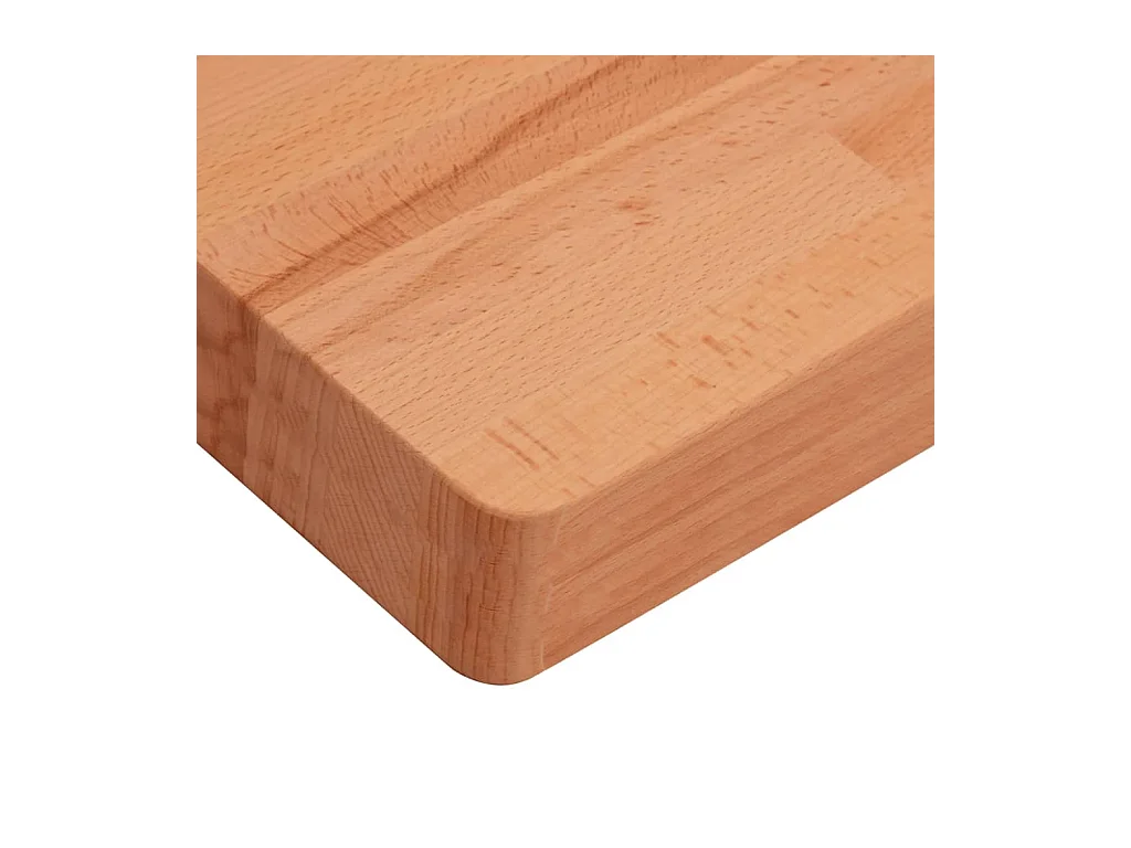Estante de lavabo de pared de acero y madera maciza de haya