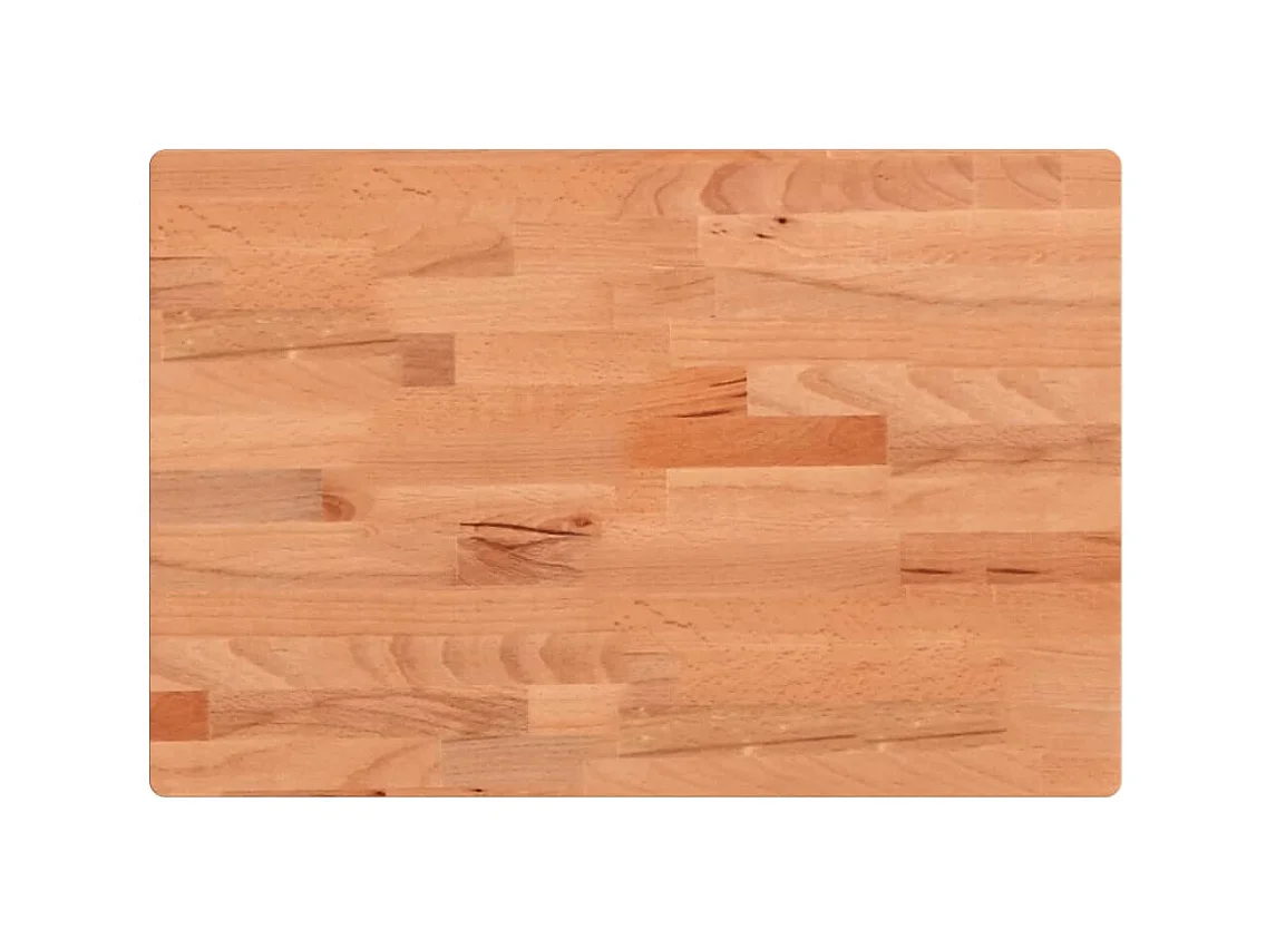 Estante de lavabo de pared de acero y madera maciza de haya