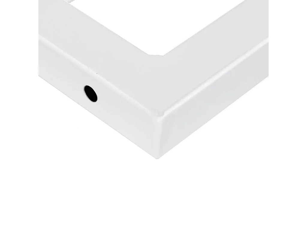 Estante de lavabo de pared de acero y madera maciza de haya