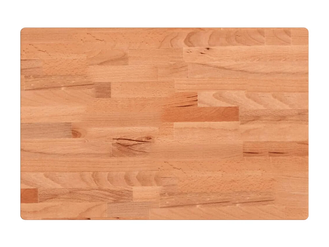 Waschbeckenregal Wandmontage Stahl und Massivholz Buche