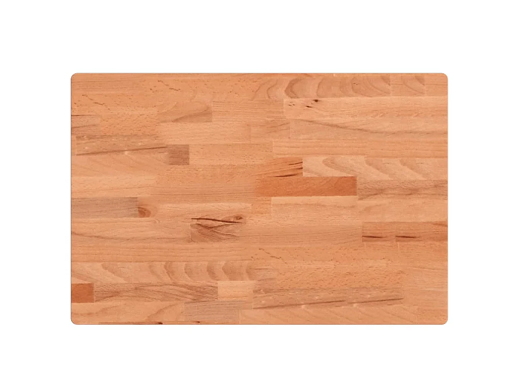 Waschbeckenregal Wandmontage Stahl und Massivholz Buche