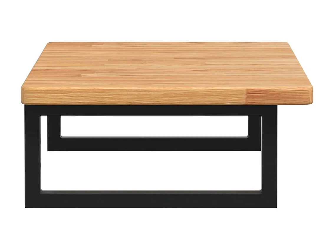 Badkamer wandschap staal en massief eikenhout