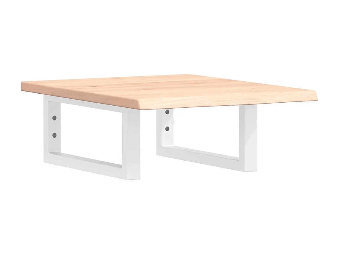 Badkamer wandschap staal en massief eikenhout