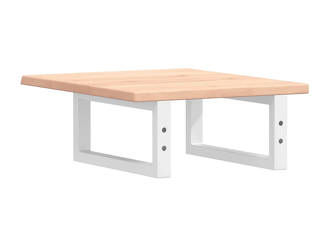 Badkamer wandschap staal en massief eikenhout