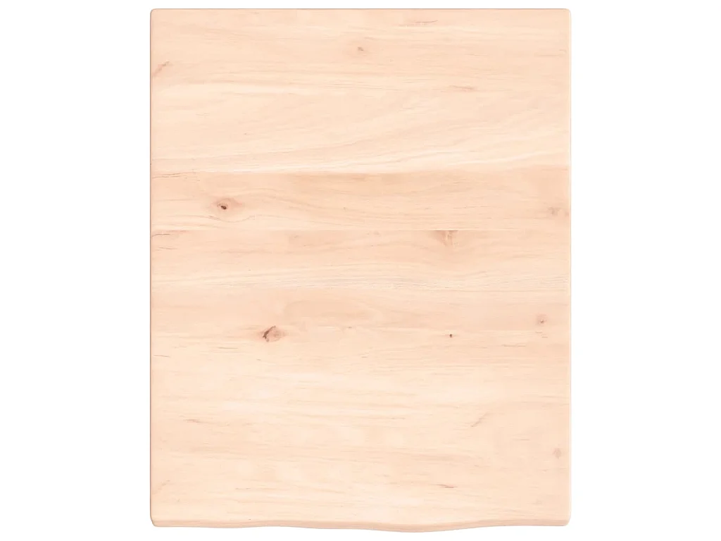 Estante de lavabo de pared de acero y madera maciza de roble