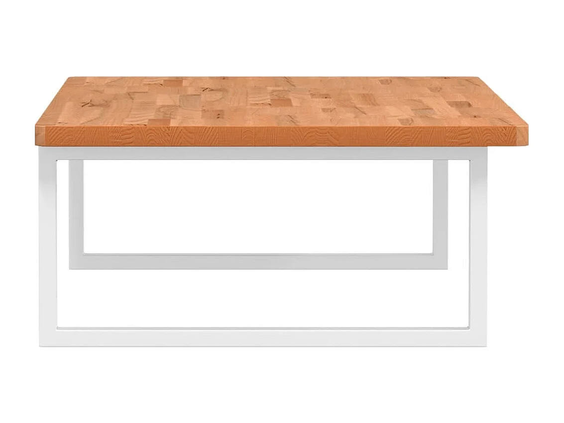 Étagère de vasque murale acier et bois massif de hêtre