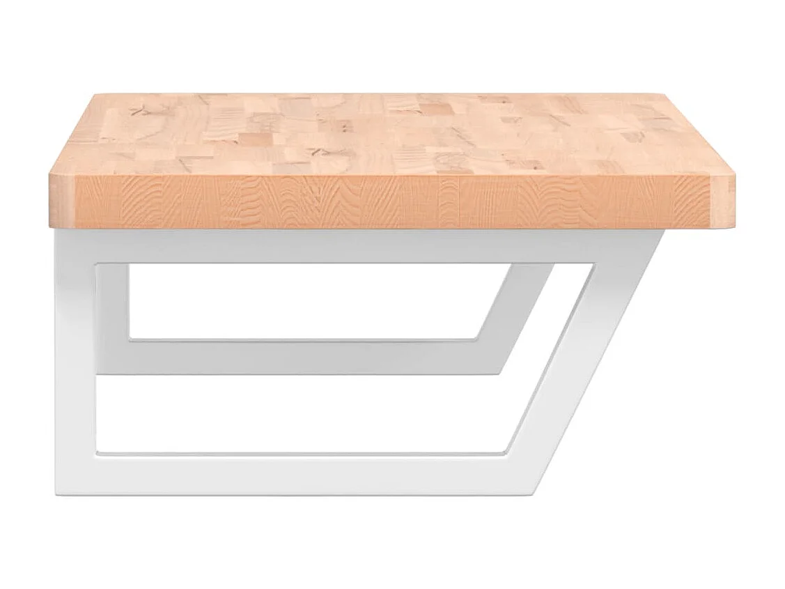 Badkamer wandschap staal en massief beukenhout