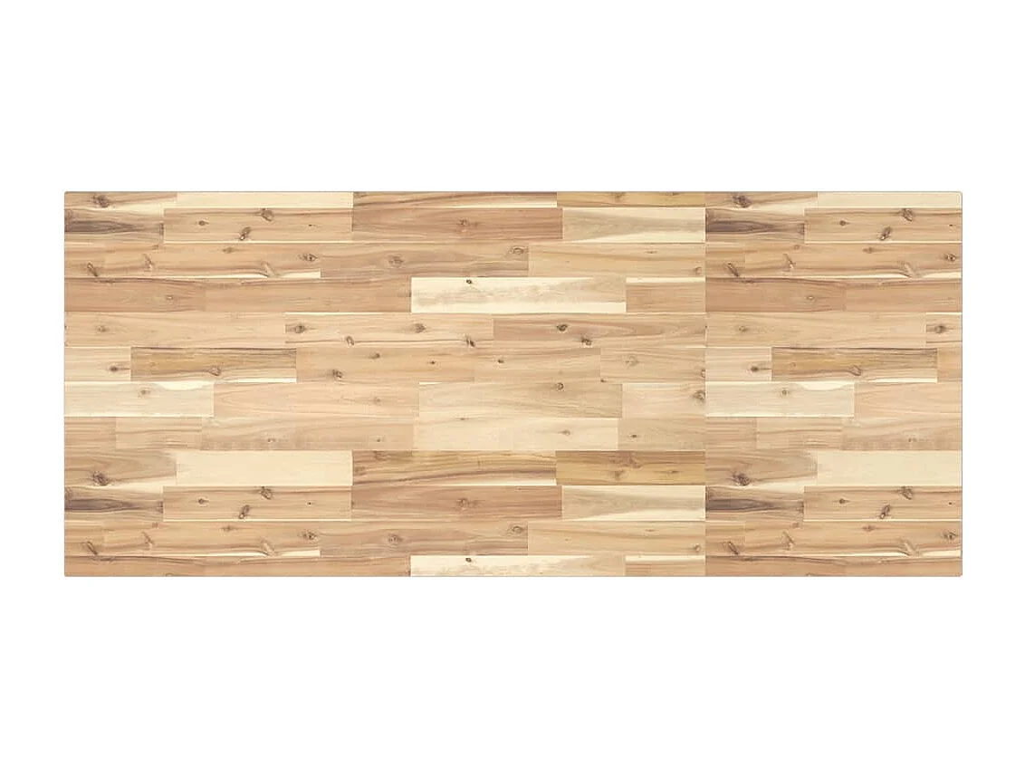 Étagère de vasque murale acier et bois massif d'acacia