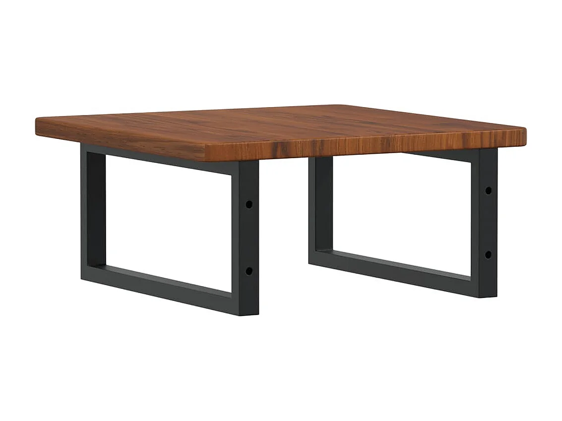 Badkamer wandschap staal en massief eikenhout