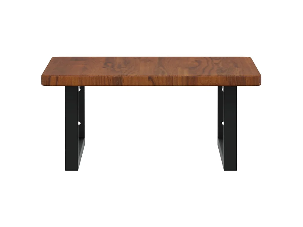 Badkamer wandschap staal en massief eikenhout
