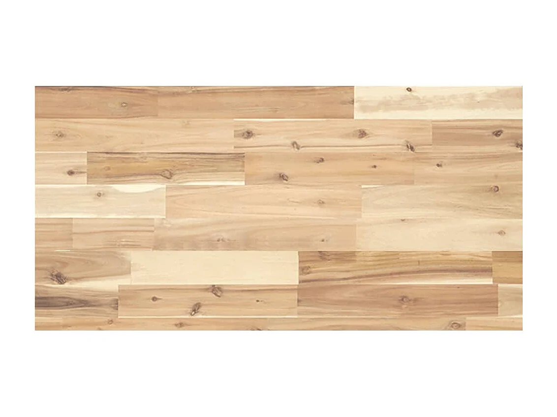 Waschbeckenregal Wandmontage Stahl und Akazienholz