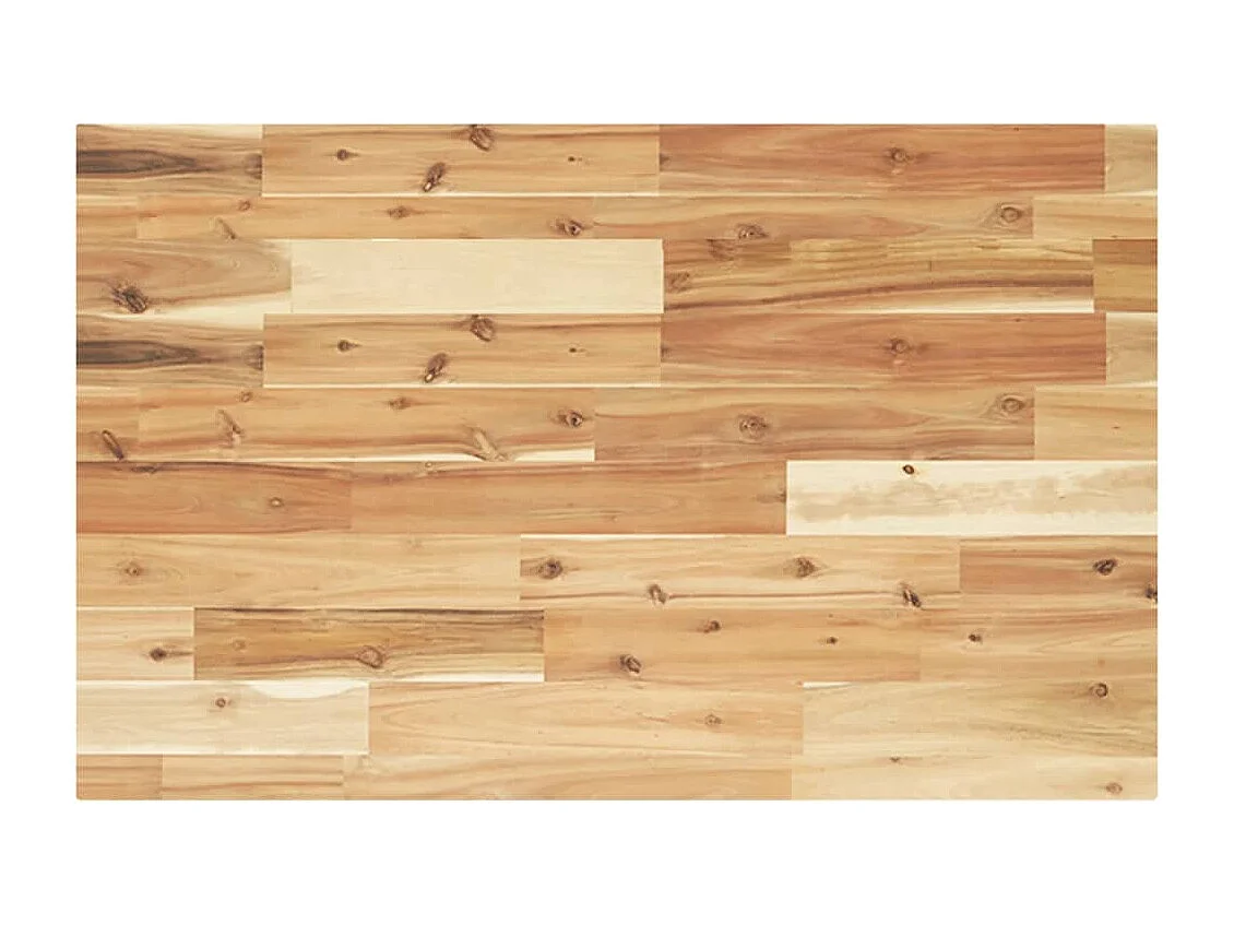 Waschbeckenregal Wandmontage Stahl und Akazienholz