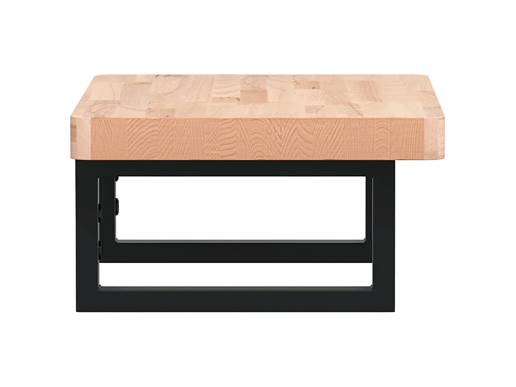 Badkamer wandschap staal en massief beukenhout