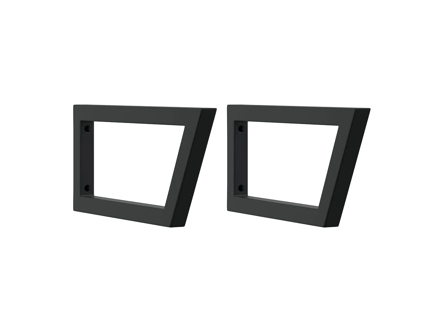 Étagère de vasque murale acier et bois massif d'acacia