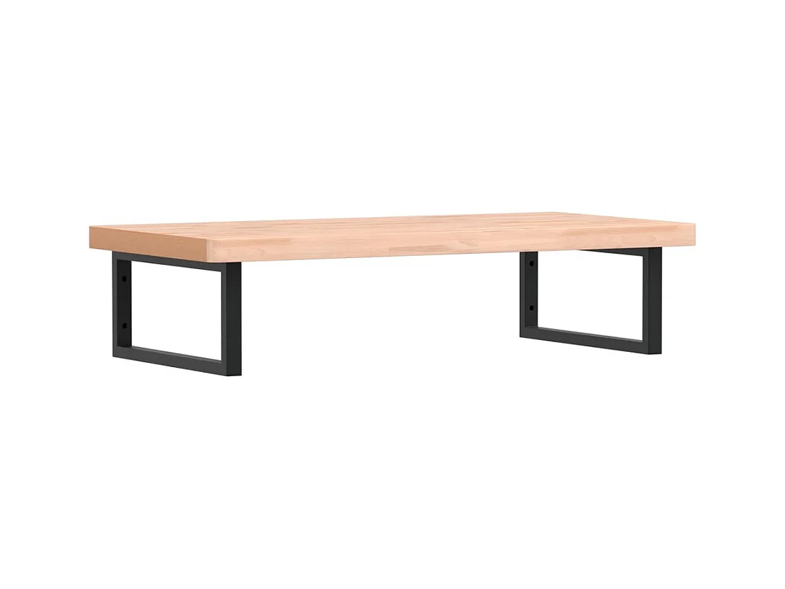 Badkamer wandschap staal en massief beukenhout