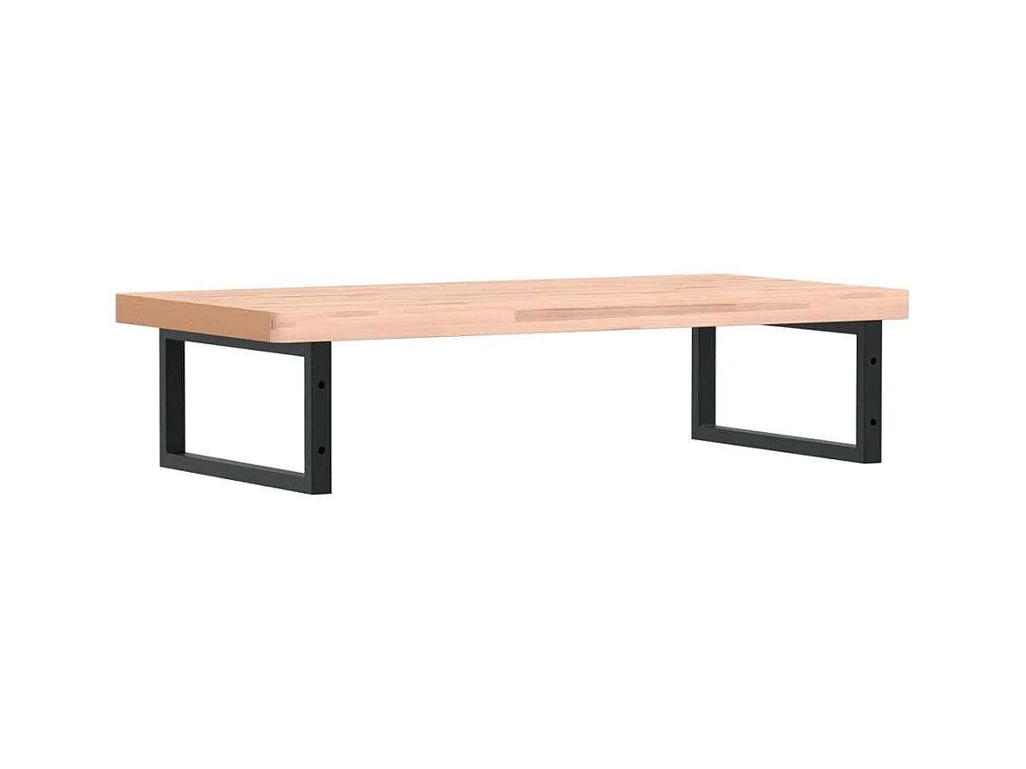 Badkamer wandschap staal en massief beukenhout