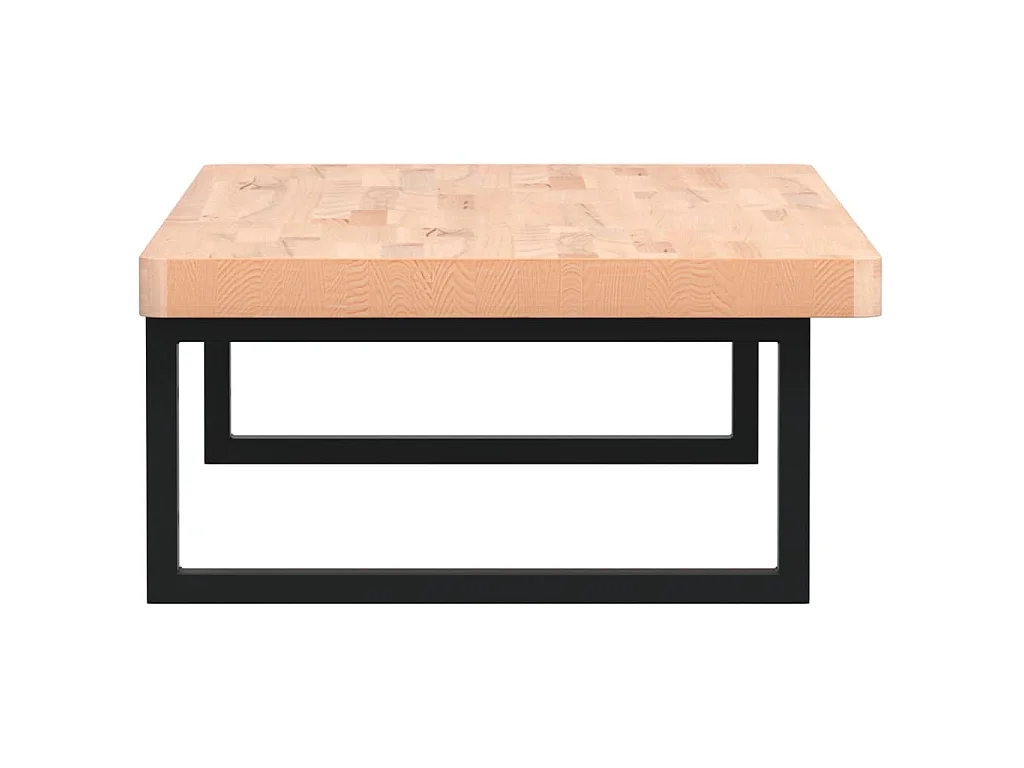 Waschbeckenregal Wandmontage Stahl und Massivholz Buche