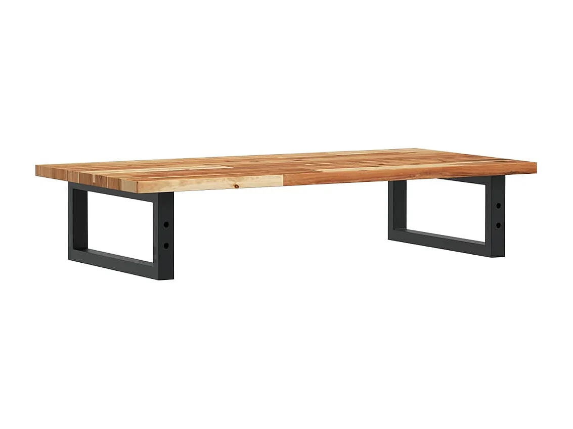 Waschbeckenregal Wandmontage Stahl und Akazienholz