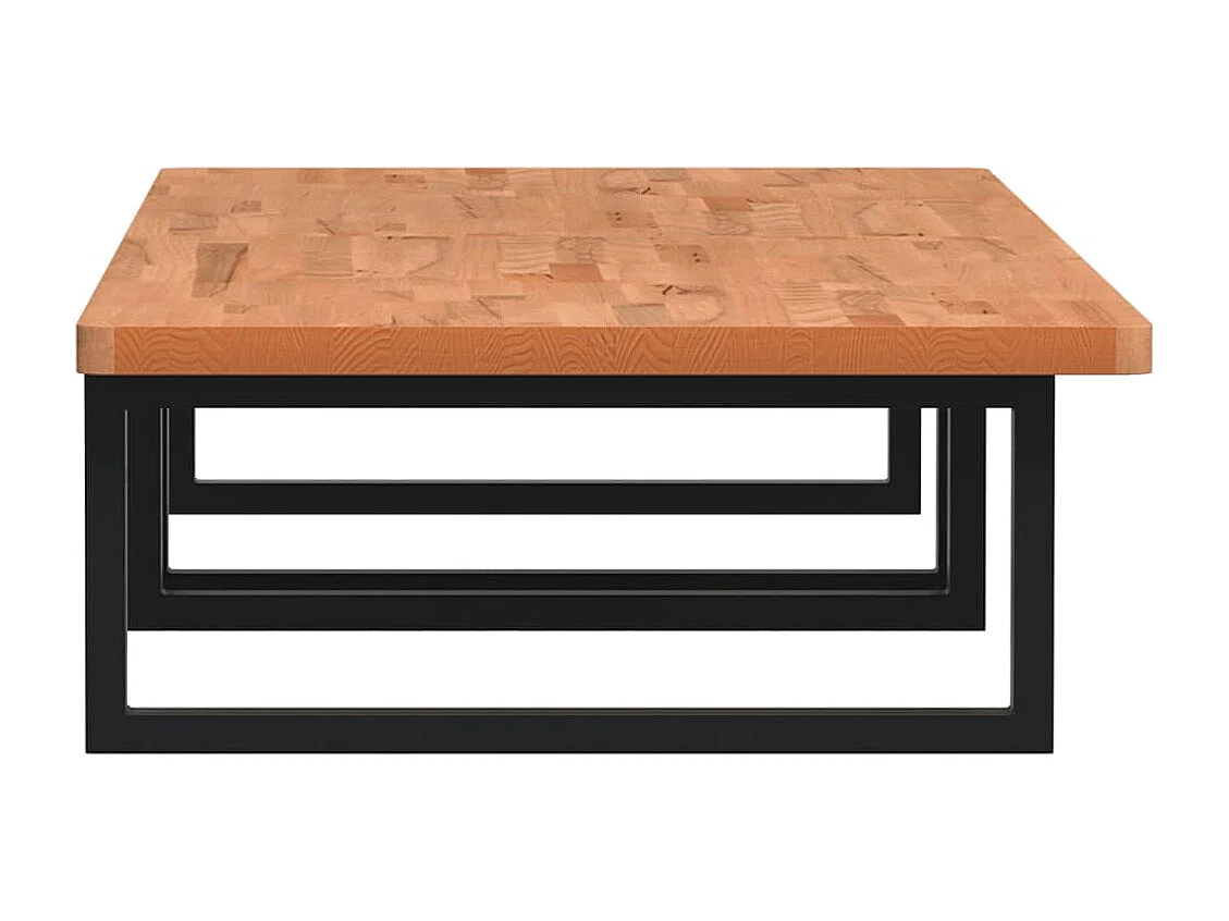 Badkamer wandschap staal en massief beukenhout