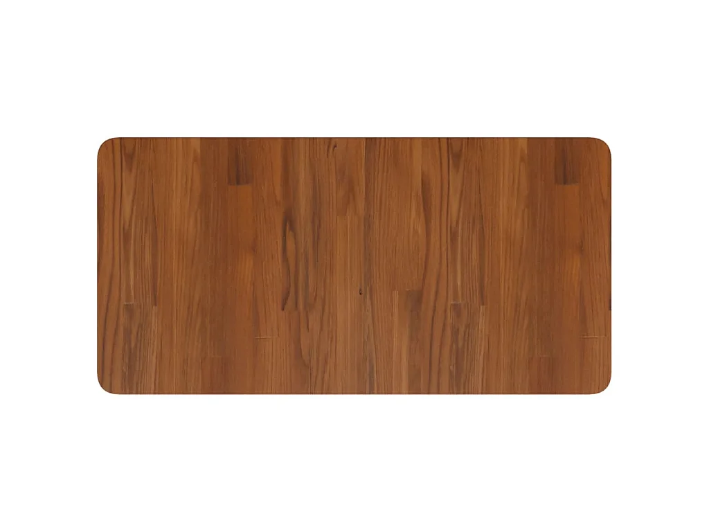 Estante de lavabo de pared de acero y madera maciza de roble