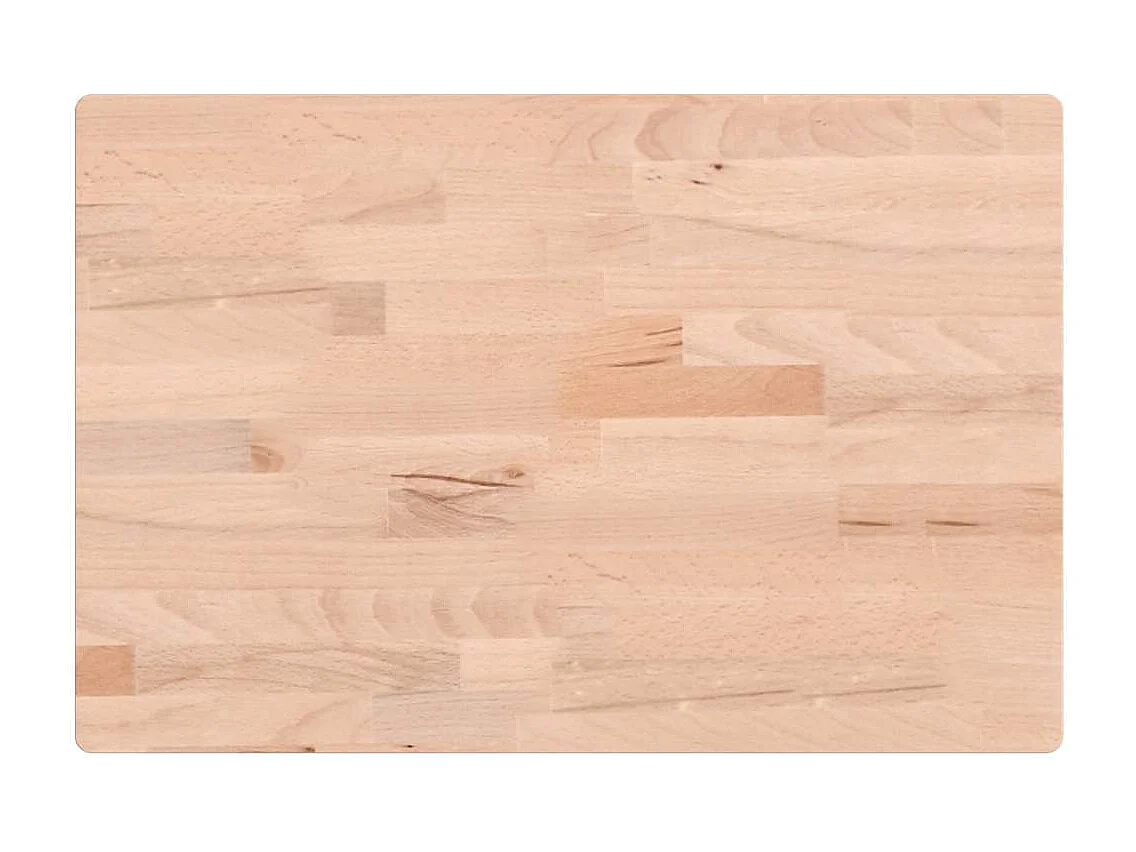 Waschbeckenregal Wandmontage Stahl und Massivholz Buche