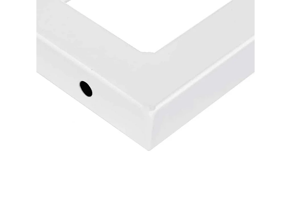 Waschbeckenregal Wandmontage Stahl und Massivholz Buche