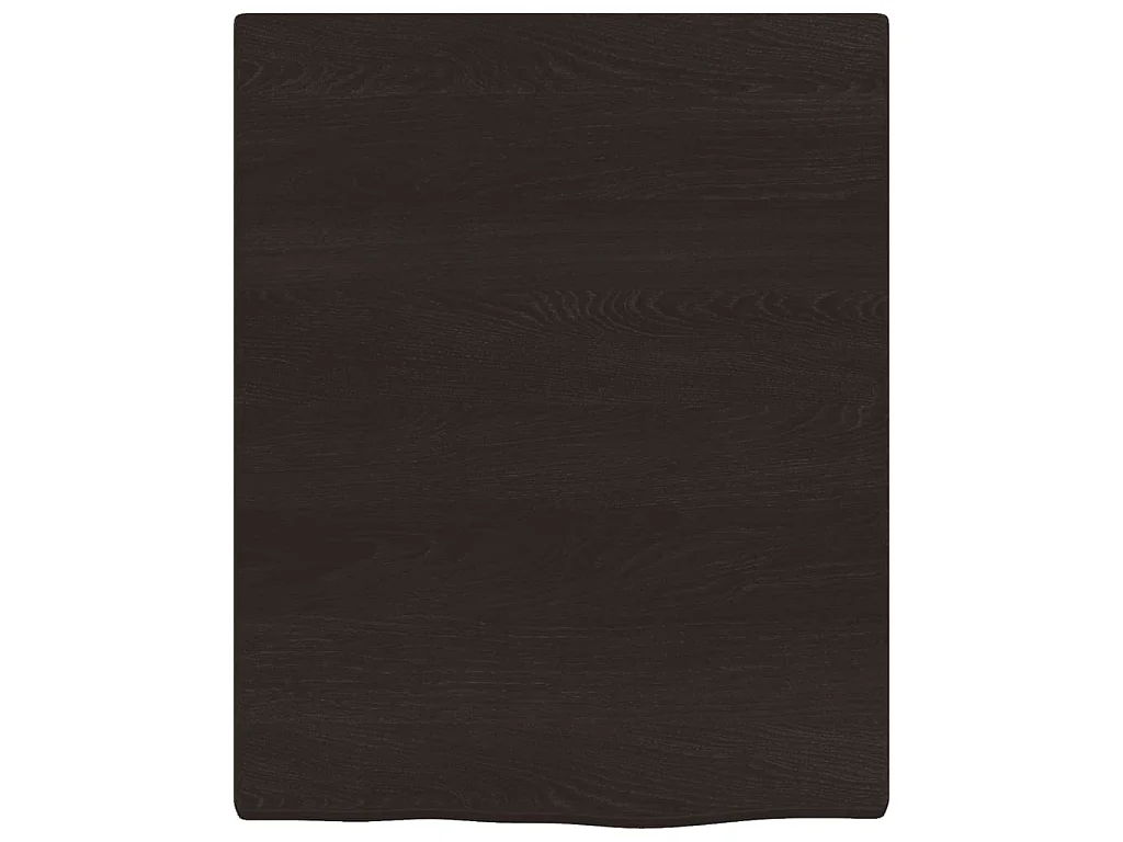 Estante de lavabo de pared de acero y madera maciza de roble