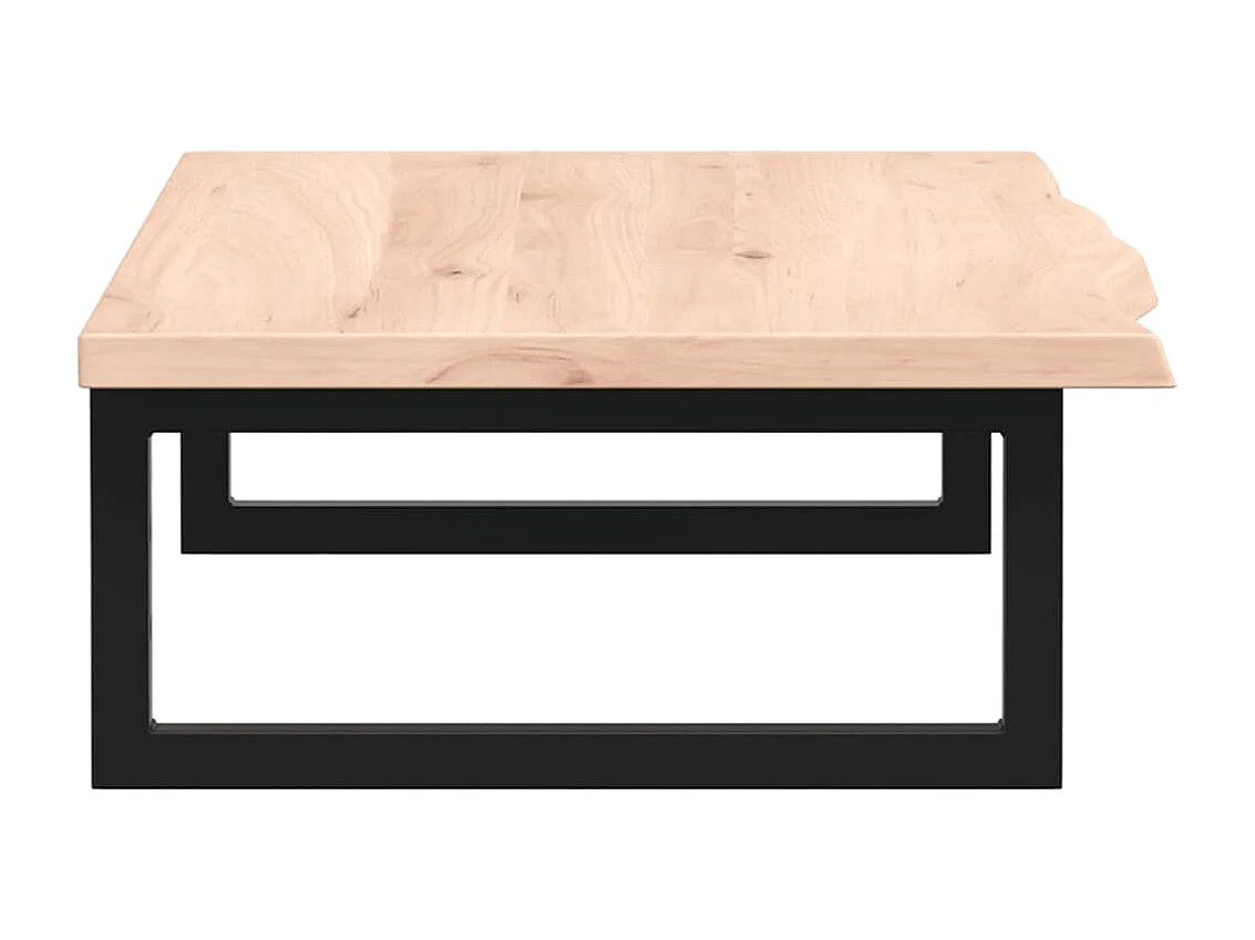 Waschtischplatte mit Halterung Stahl und Massivholz Eiche