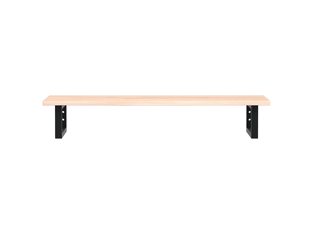 Badkamer wandschap staal en massief eikenhout