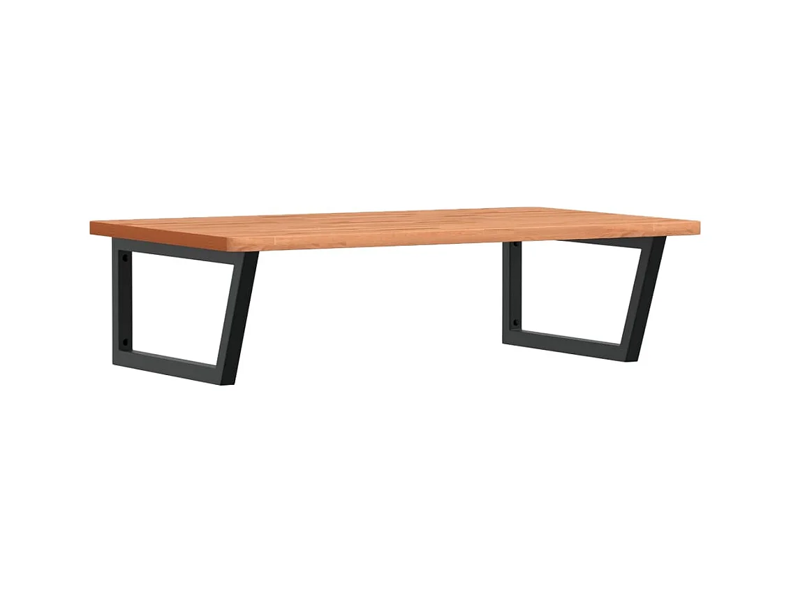 Badkamer wandschap staal en massief beukenhout