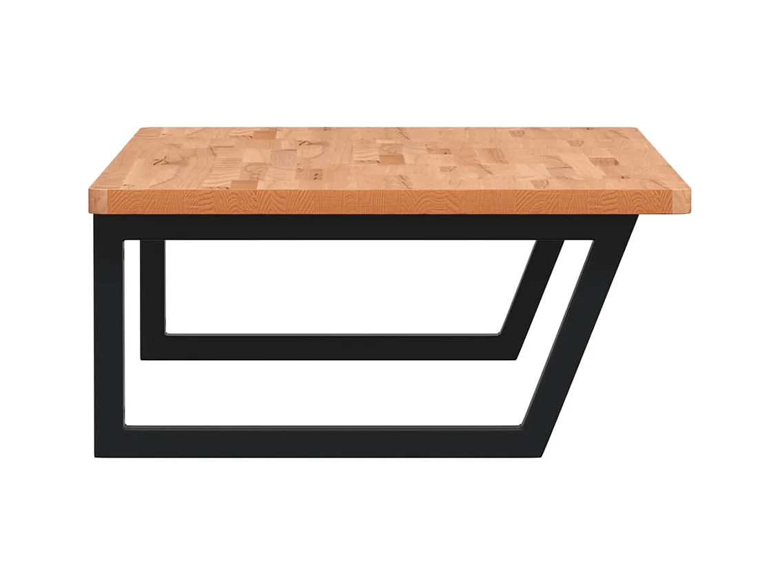 Badkamer wandschap staal en massief beukenhout