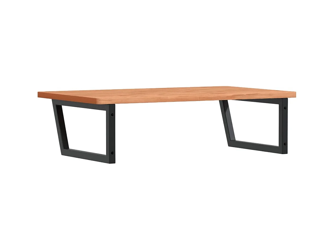 Badkamer wandschap staal en massief beukenhout