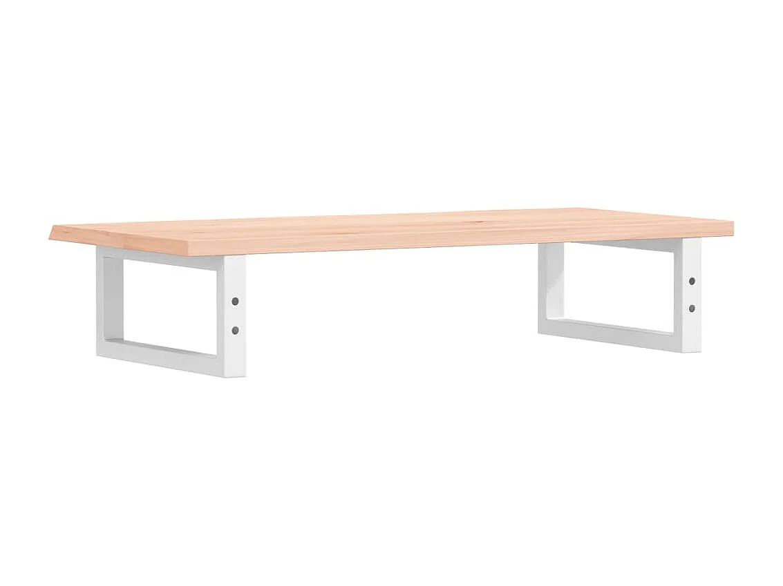 Waschtischplatte mit Halterung Stahl und Massivholz Eiche