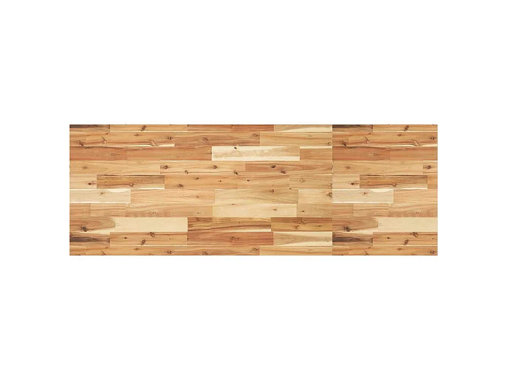 Estante de lavabo de pared acero y madera maciza de acacia