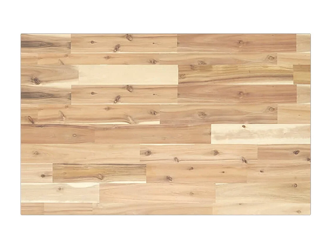 Waschbeckenregal Wandmontage Stahl und Akazienholz