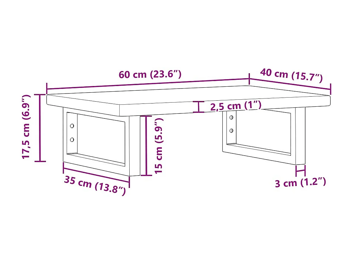 Badkamer wandschap staal en massief eikenhout