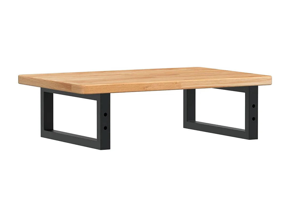 Badkamer wandschap staal en massief eikenhout