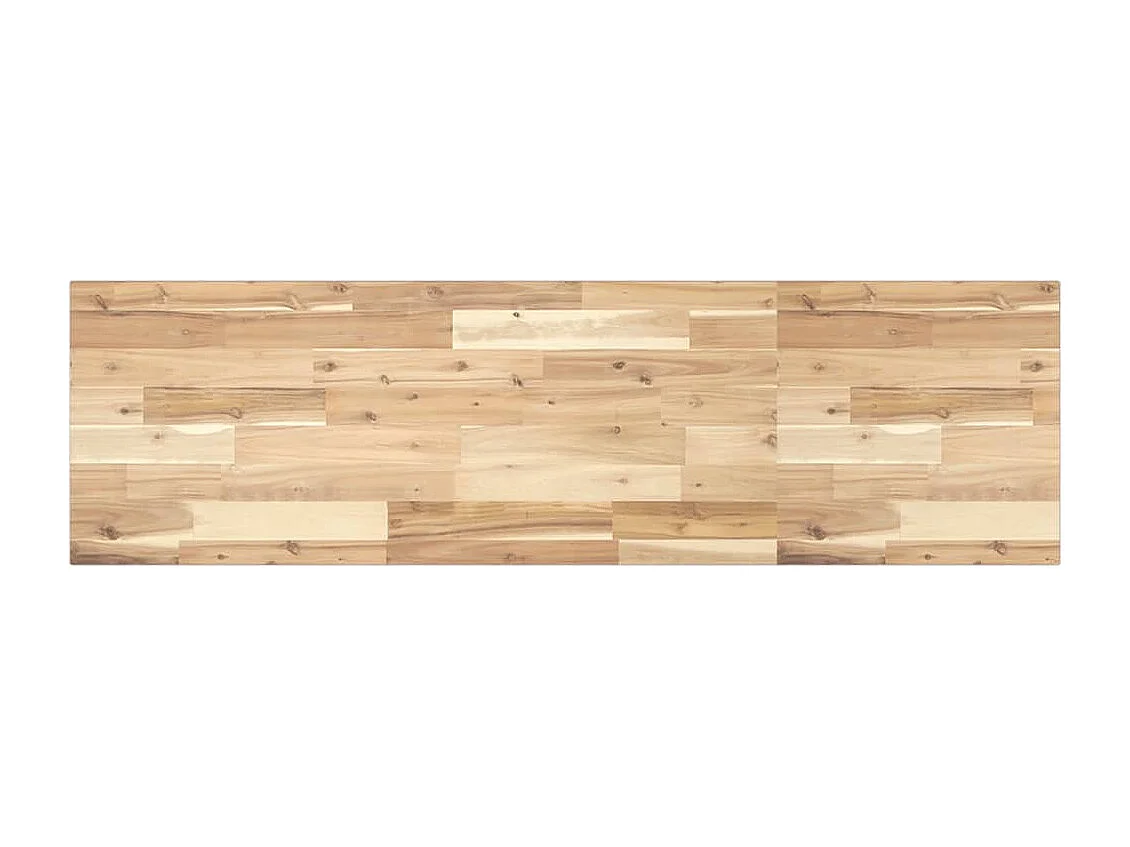 Estante de lavabo de pared acero y madera maciza de acacia