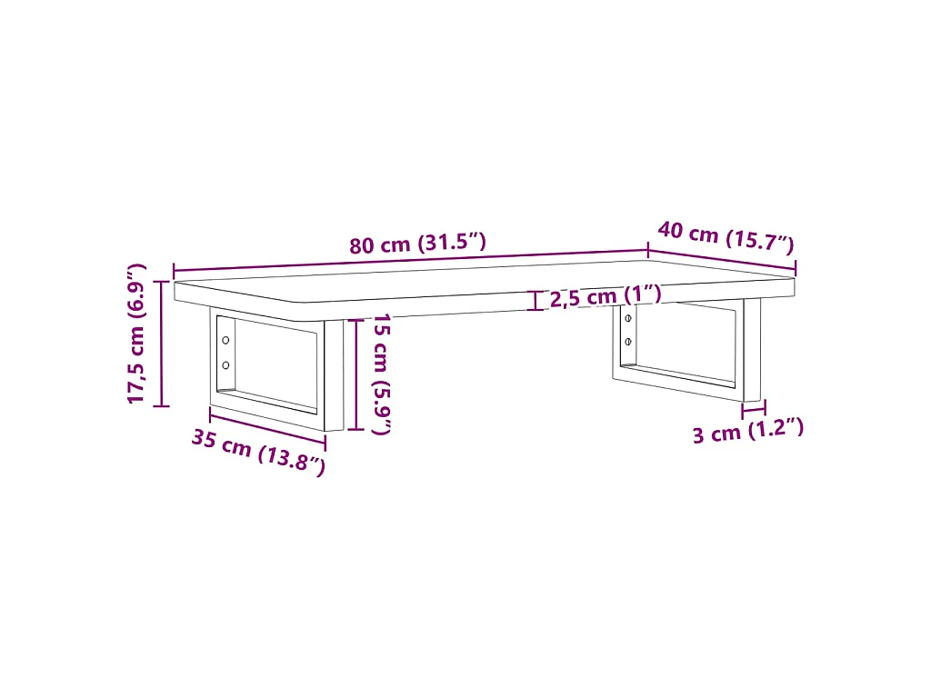 Badkamer wandschap staal en massief beukenhout