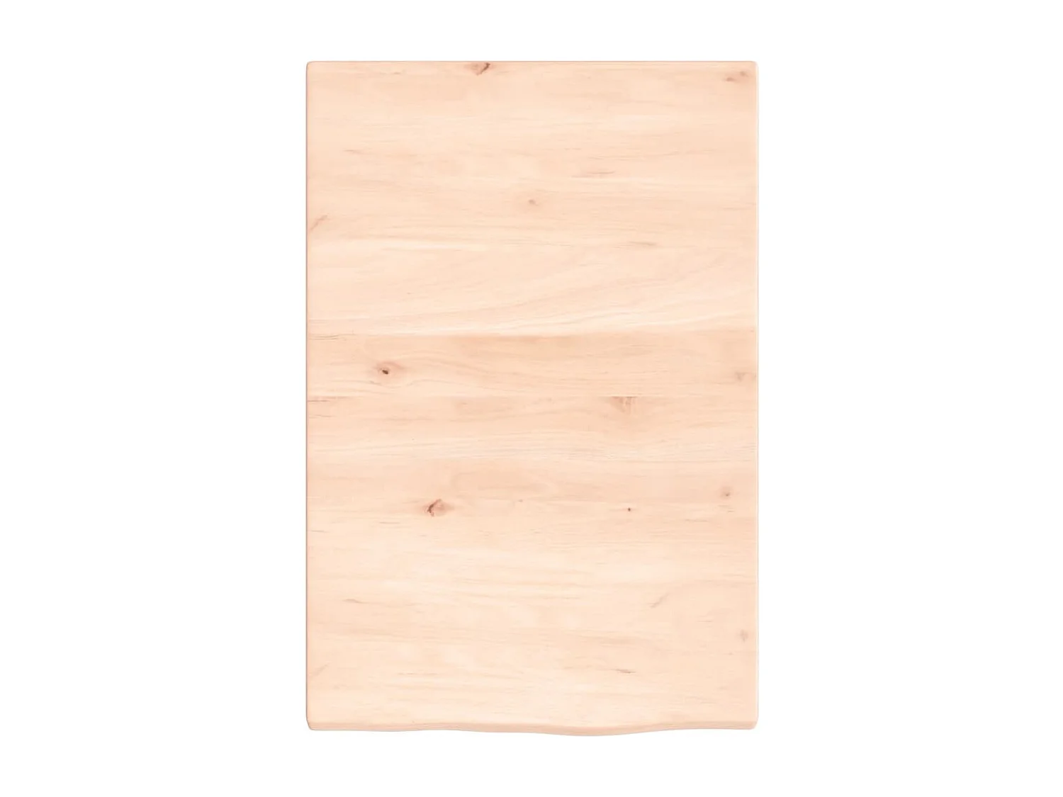 Waschtischplatte mit Halterung Stahl und Massivholz Eiche