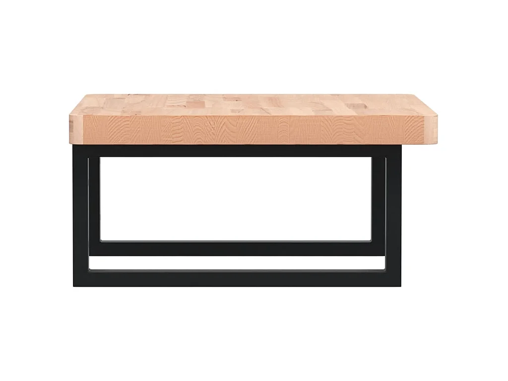 Badkamer wandschap staal en massief beukenhout
